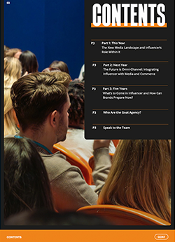 The Next Era of Influencer Marketing | Goat's Raised on Social Event Contents